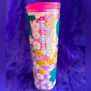 Starbucks Easter Bunny pink tumbler EUC